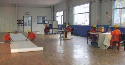 雙膜氣柜裝配現場