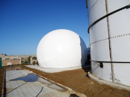 沈陽遼中大型沼氣工程雙膜儲氣柜